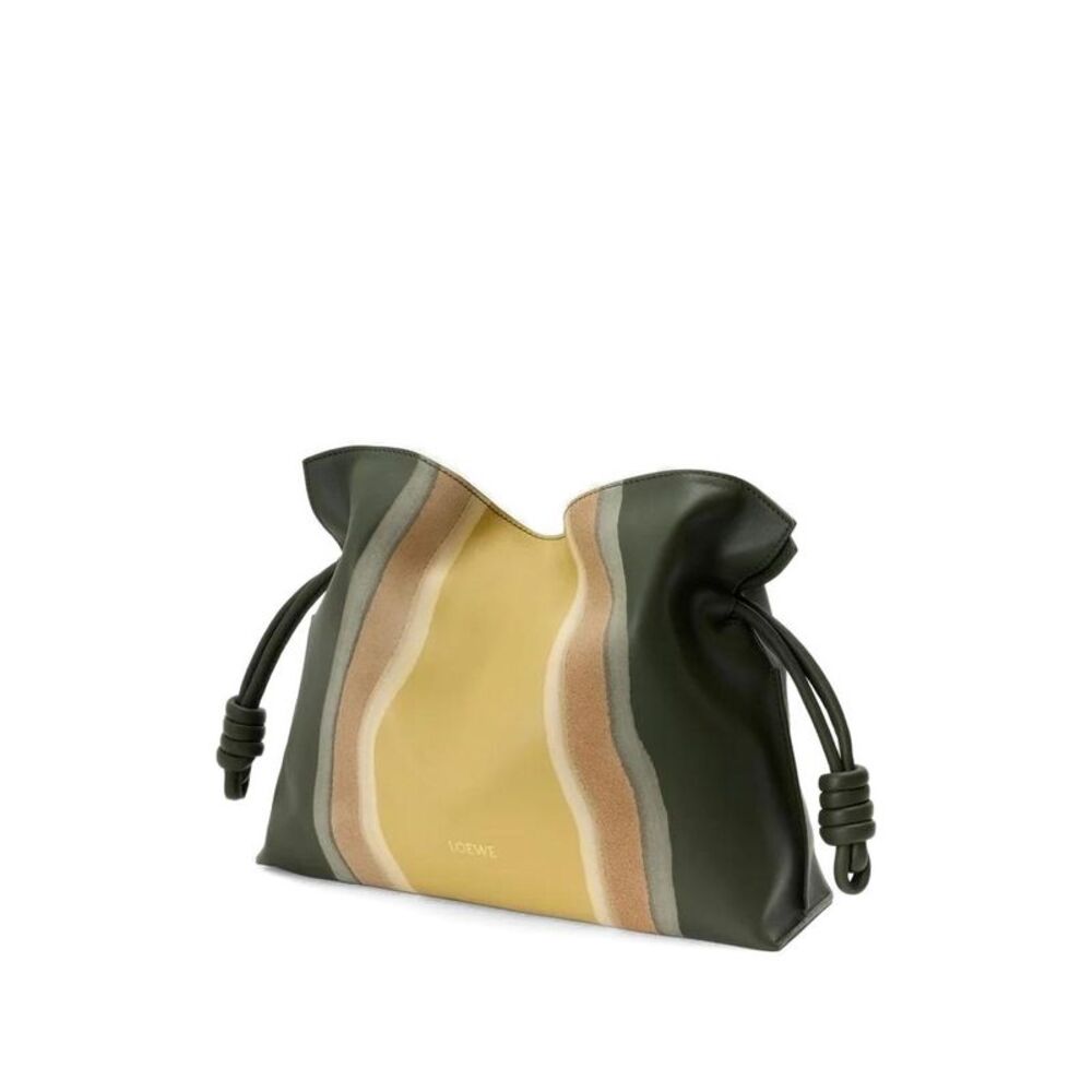 Loewe Women Flamenco Landscape Medium Leather Clutch - Picture 4 of 7